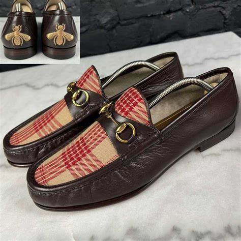 zorg voor gucci loafers|Gucci fur loafers plaid.